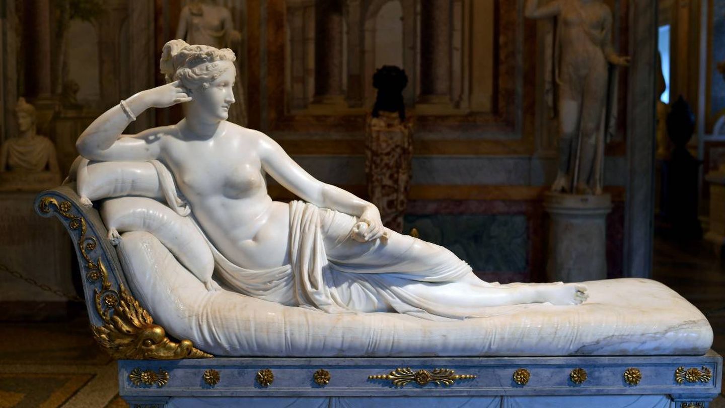 'Venus Victrix', de Antonio Canova, retrato mitologizado de Pauline Bonaparte como diosa Venus.