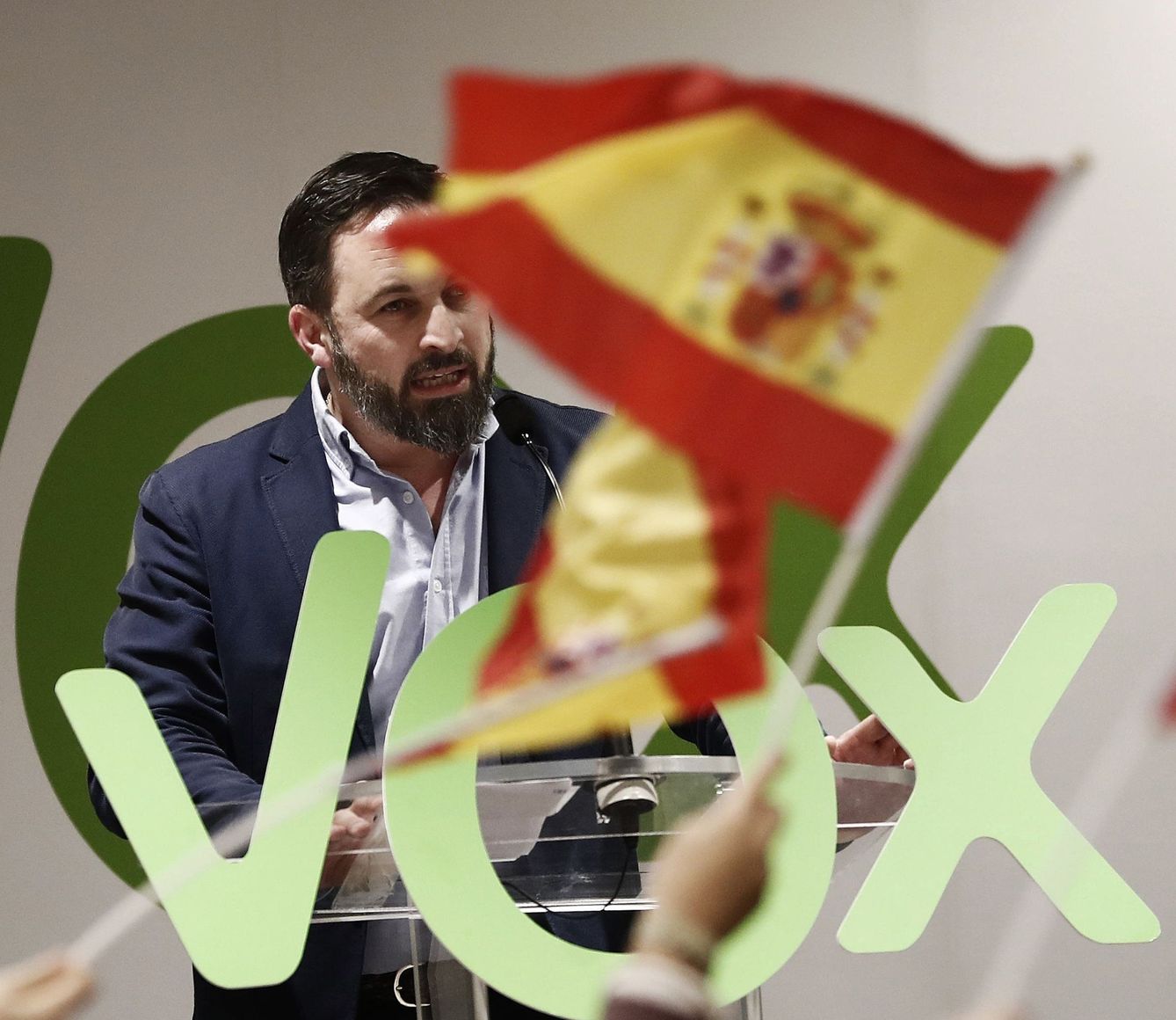 El líder de Vox, Santiago Abascal. (EFE)