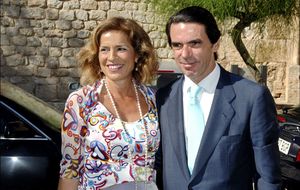 Aznar, Blesa y Koplowitz, a ritmo de gaitas en una 'boda Cortefiel'
