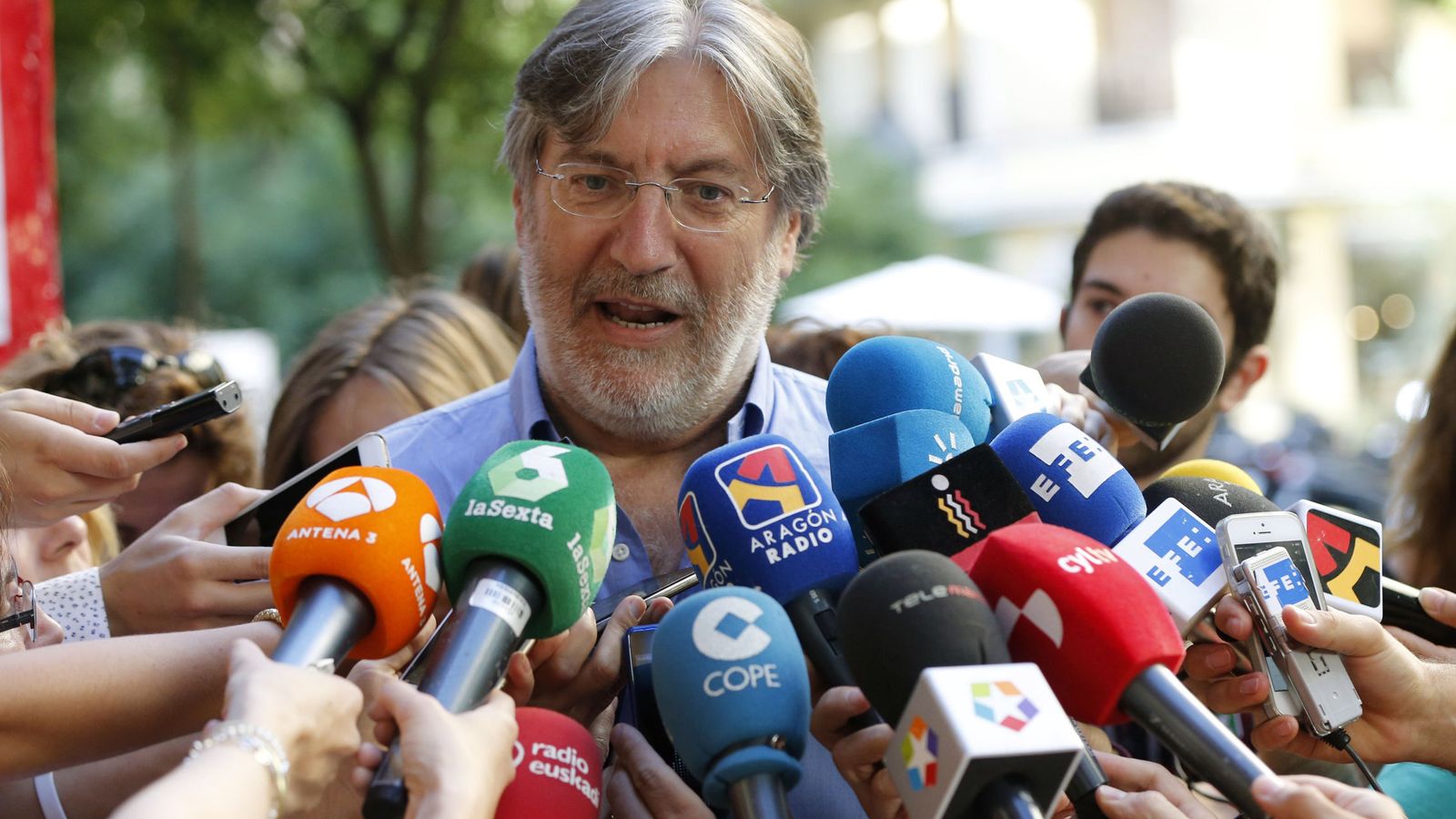 Foto: José Antonio Pérez Tapias, en declaraciones a los medios. (EFE)