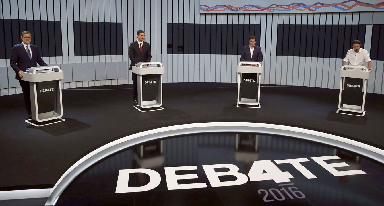 Foto: Debate a cuatro (Efe)