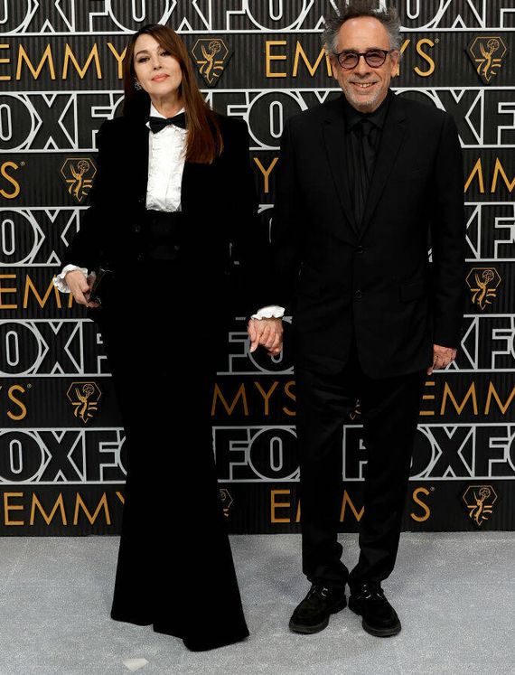 Monica Bellucci & Tim Burton. (Getty Images)