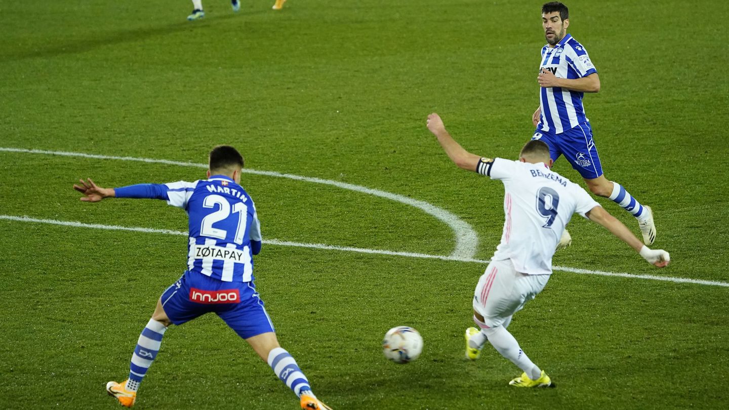 Karim Benzema se mostró punzante durante todo el encuentro. (Reuters)