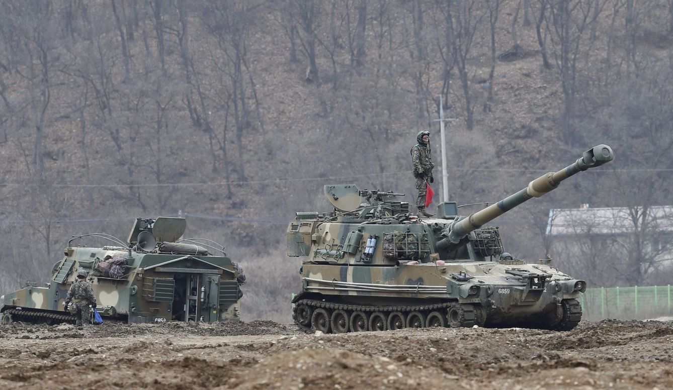 Artillería obsoleta de Corea del Norte. (EFE)