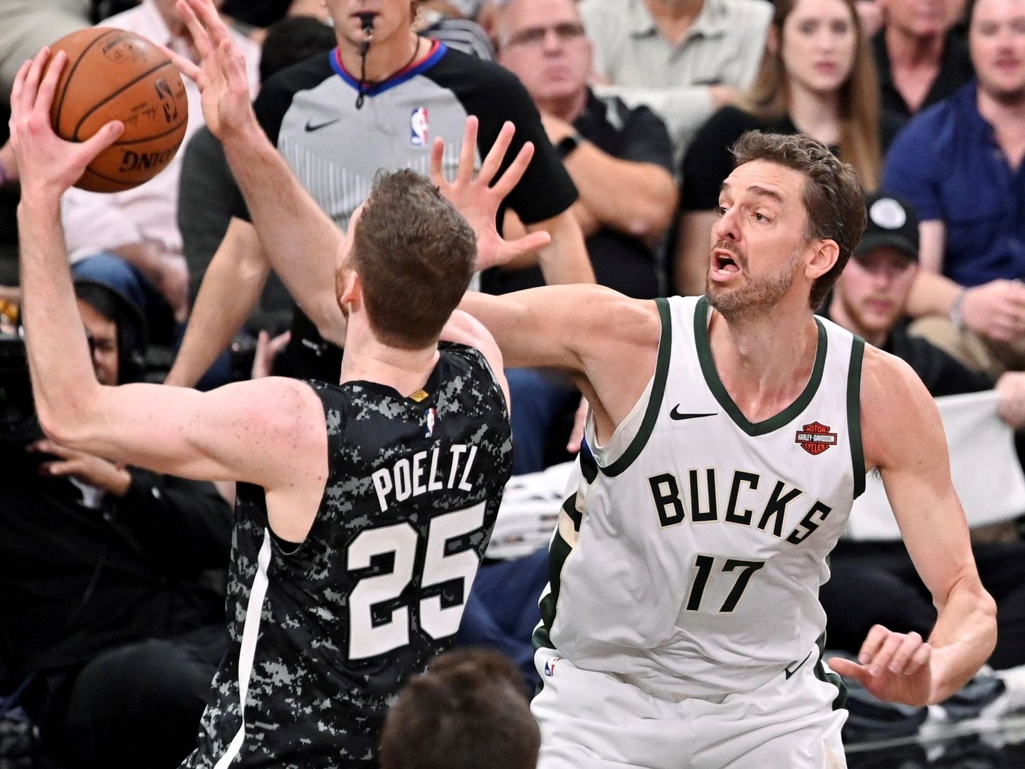 El último partido que ha jugado Pau Gasol: el Spurs-Bucks disputado el 10 de marzo de 2019. (EFE)