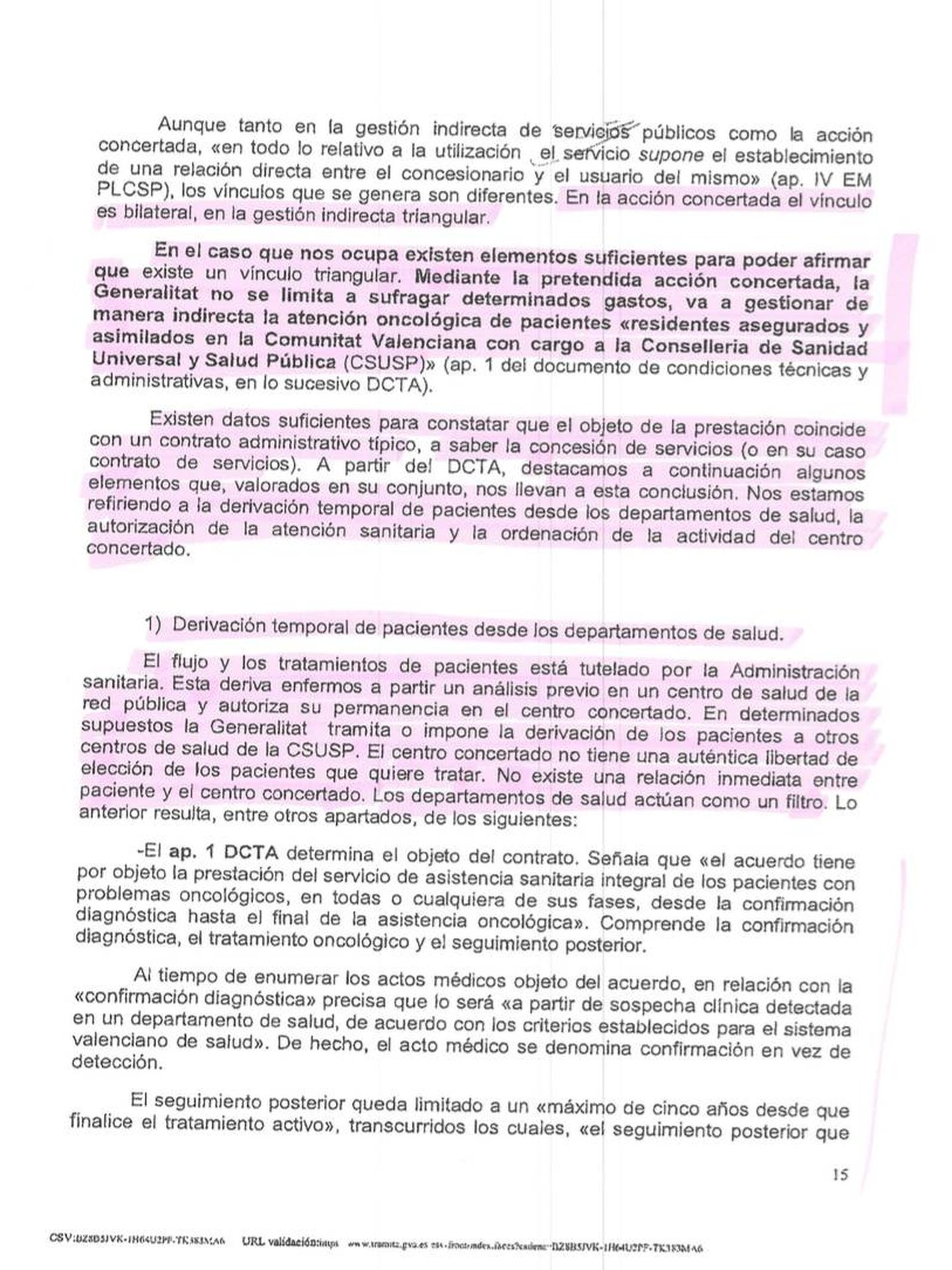 Fragmento del informe de la Abogacía de la Generalitat. (Pinche para ampliar)