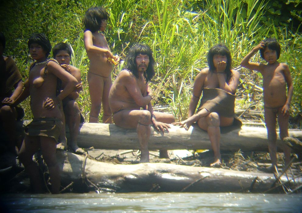 Foto: Primeras imágenes de indígenas mashco-piro no contactados. (Diego Cortijo - Survival International) 