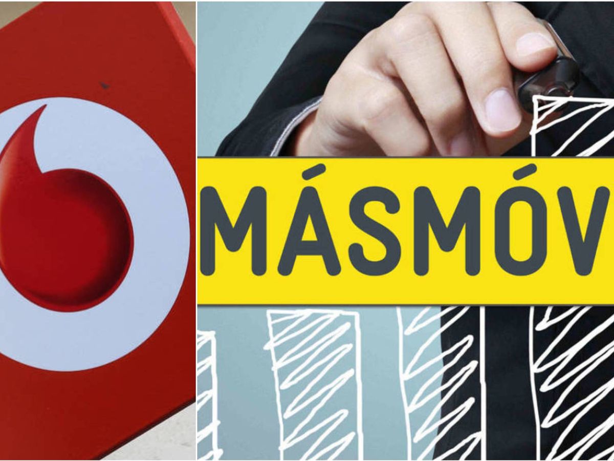 Foto: Logos de Vodafone y MásMóvil. (EC)