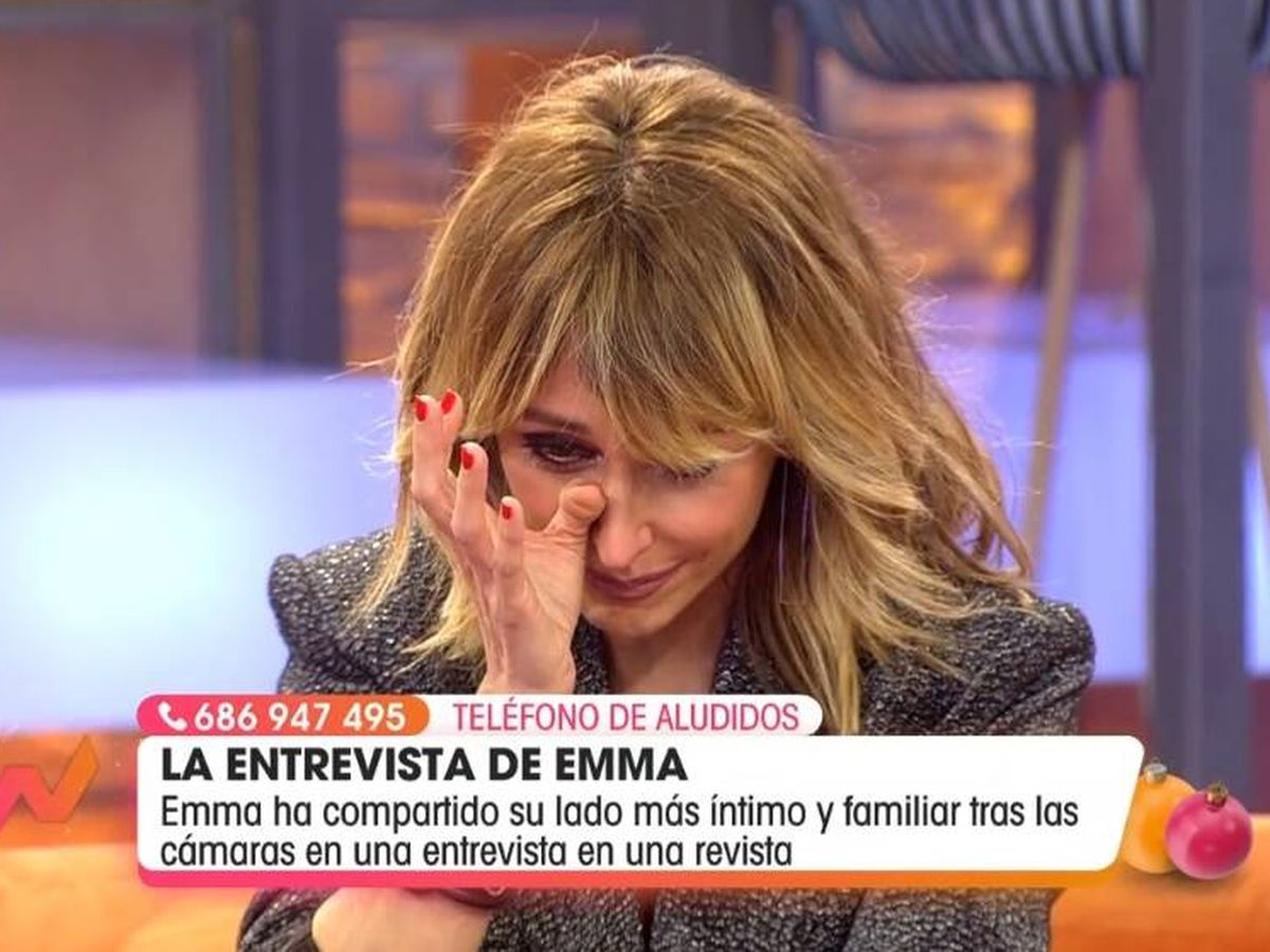 Foto: Emma García, en 'Viva la vida'. (Telecinco).