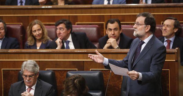 Foto: El presidente del Gobierno, Mariano Rajoy, interviene en la sesión de control al Ejecutivo. (EFE)