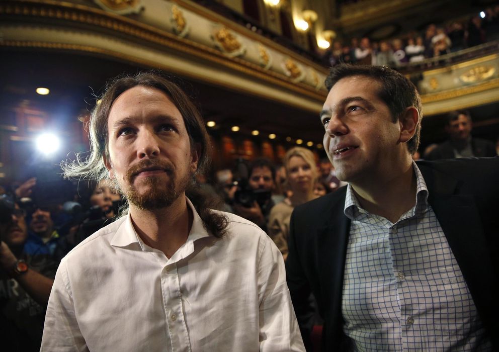 Foto: El secretario general de Podemos, Pablo Iglesias (i), y el líder de Syriza, Alexis Tsipras. (Reuters)