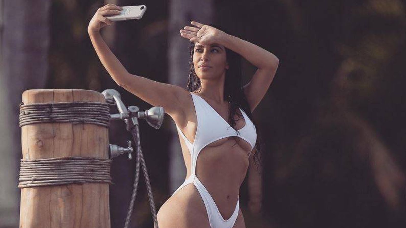 Foto: Kim Kardashian en uno de sus 6.000 'selfies' de México