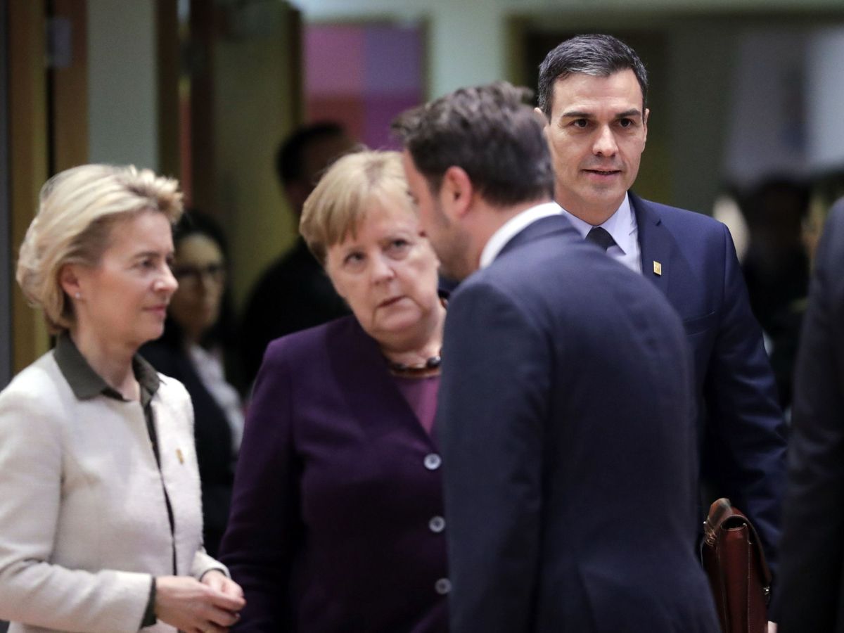 Foto: Los líderes europeos en una reunión de febrero. (Reuters)