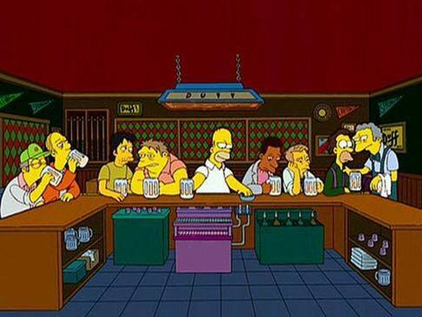La última cena de Los Simpsons, en la temporada 16