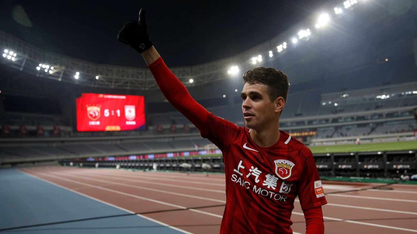Oscar, en la Superliga china. 