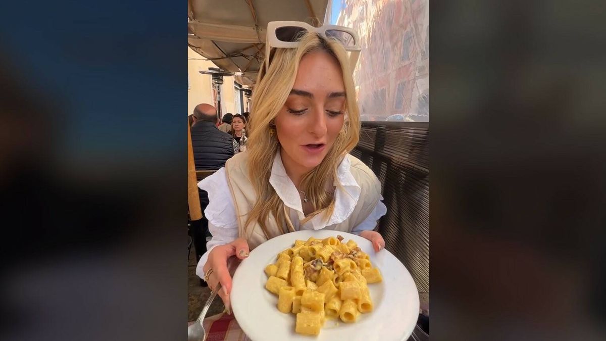 Una española enseña su restaurante de pasta carbonara favorito en Roma: "He soñado con este momento"