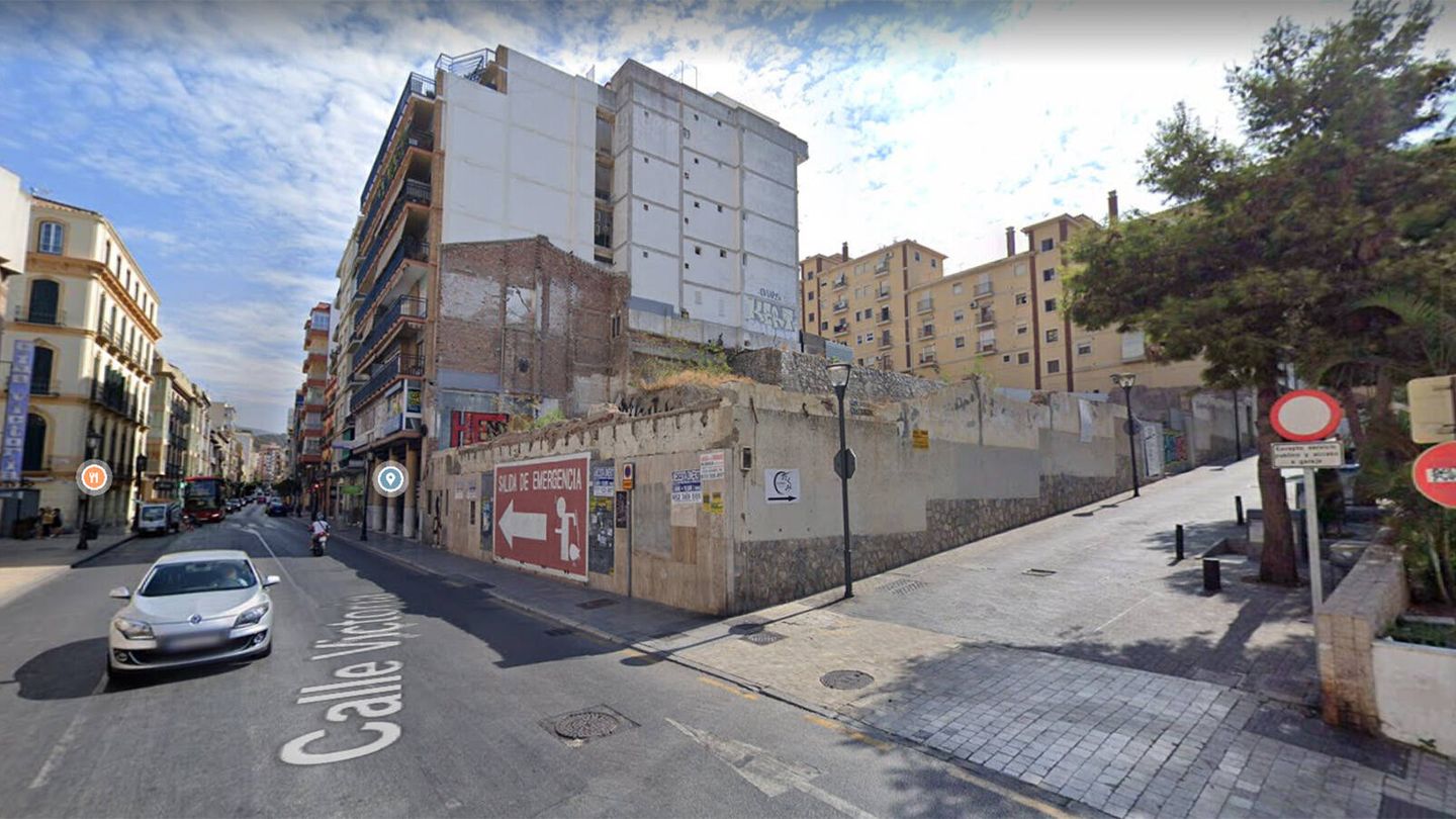 Solar donde se ubicaba el antiguo cine Andalucía en Málaga. (Google Maps)