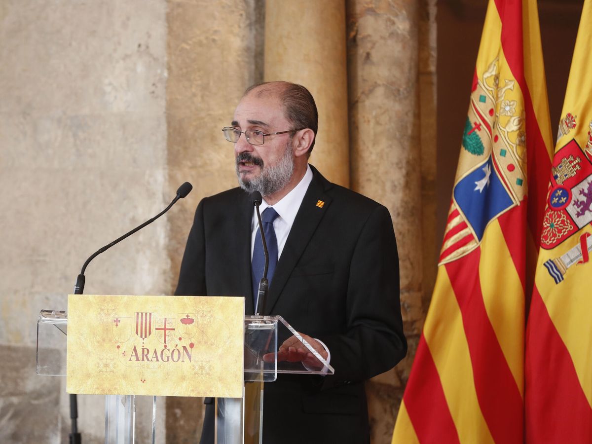 Foto: El presidente de Aragón, Javiér Lambán. (EFE/Javier Cebollada)