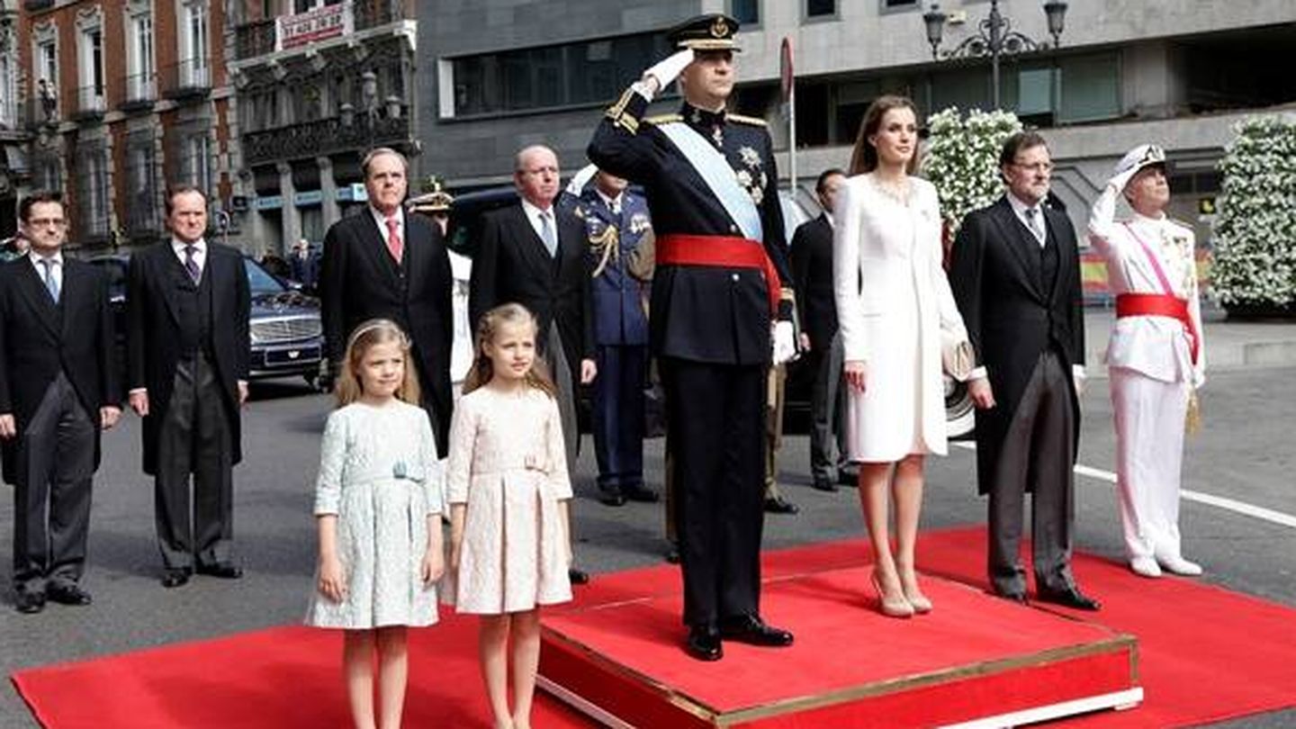 Los Reyes, el día de la proclamación del rey Felipe VI en 2014. (Congreso de los Diputados)