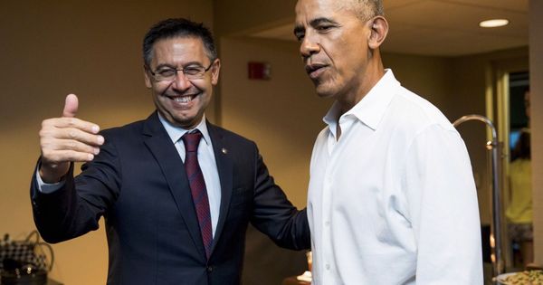 Foto: Bartomeu junto a Barack Obama. (EFE)