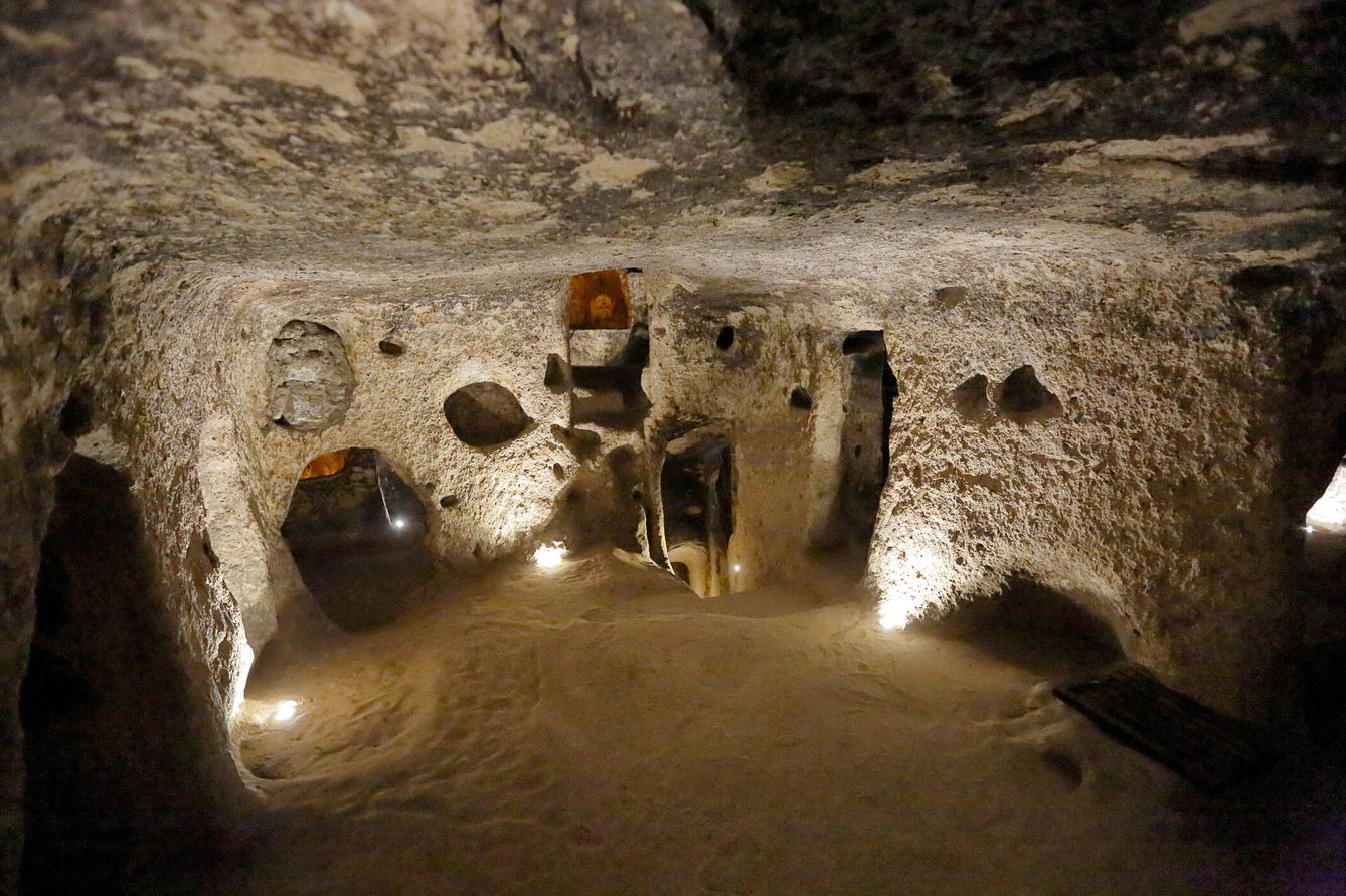 Cueva de la ciudad subterránea de Derinkuyu (Fuente: iStock)