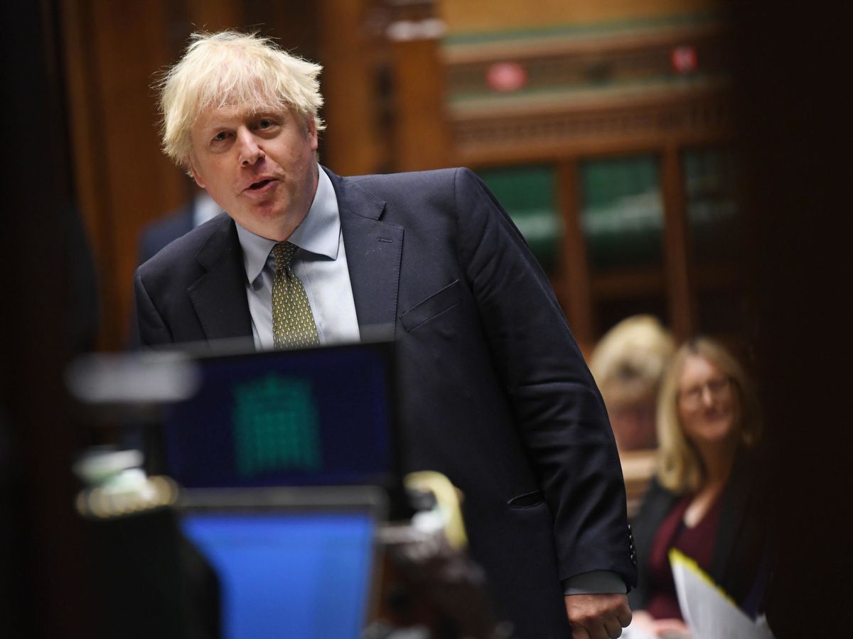 Foto: Boris Johnson en el Parlamento británico (EFE)