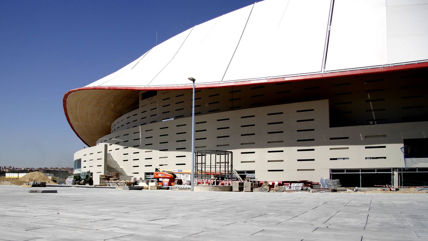 Exterior del Estadio Wanda Metropolitano el pasado 16 de agosto. (Fotografía cedida por el Atlético de Madrid)