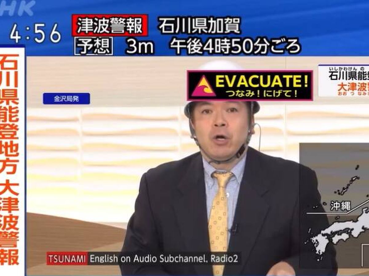 Foto: Así se ha vivido desde la televisión japonesa el terremoto y la alerta de tsunami (NHK)