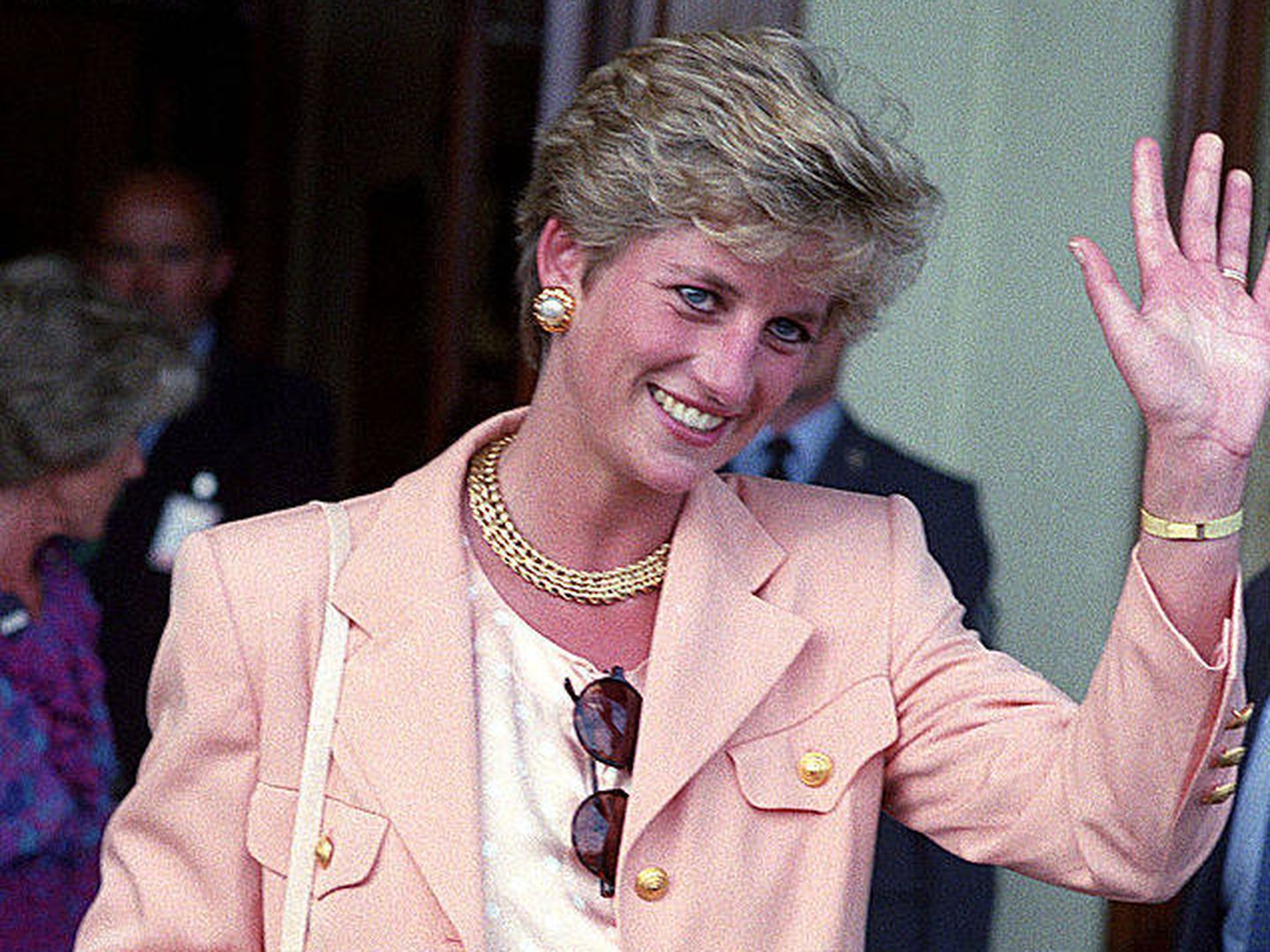 Diana de Gales a su llegada a Wimbledon en 1993. (Tom Wargacki/WireImage)