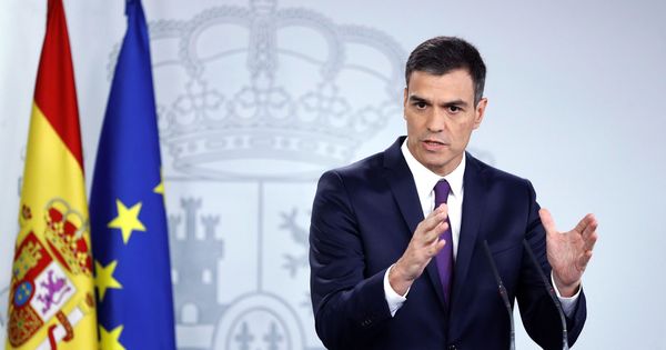 Foto: El presidente del Gobierno, Pedro Sánchez, en rueda de prensa. (EFE)