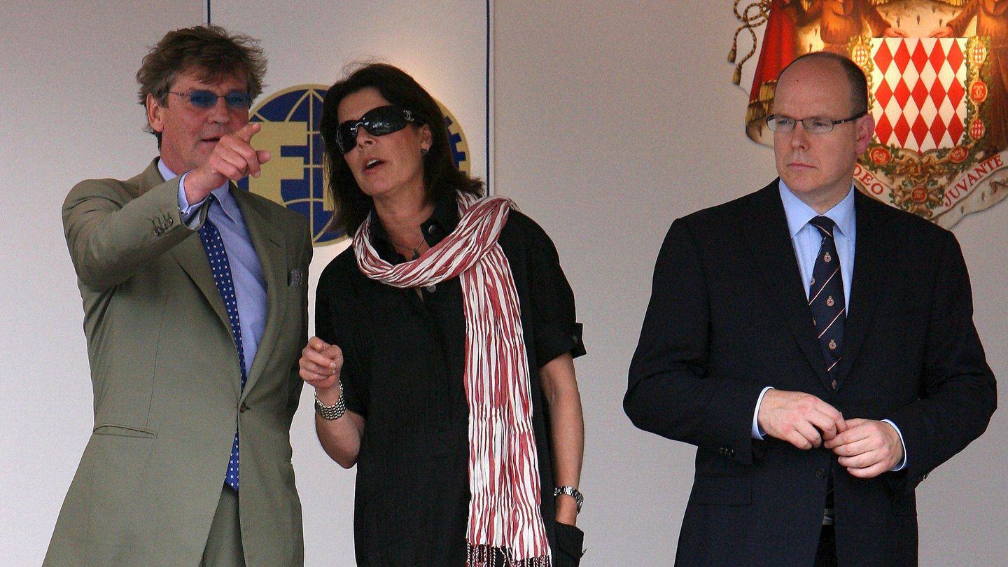 Ernesto de Hannover, Carolina de Mónaco y el príncipe Alberto de Mónaco, en una imagen de archivo. (EFE/Foto: Jens Buettner)
