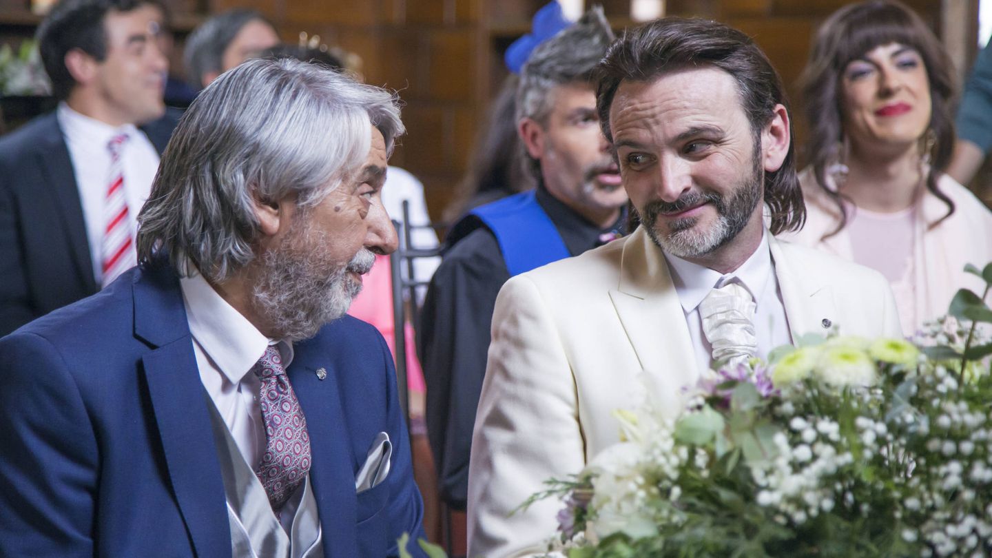 Vicente y Fermín, en la boda de 'La que se avecina'. (Mediaset)
