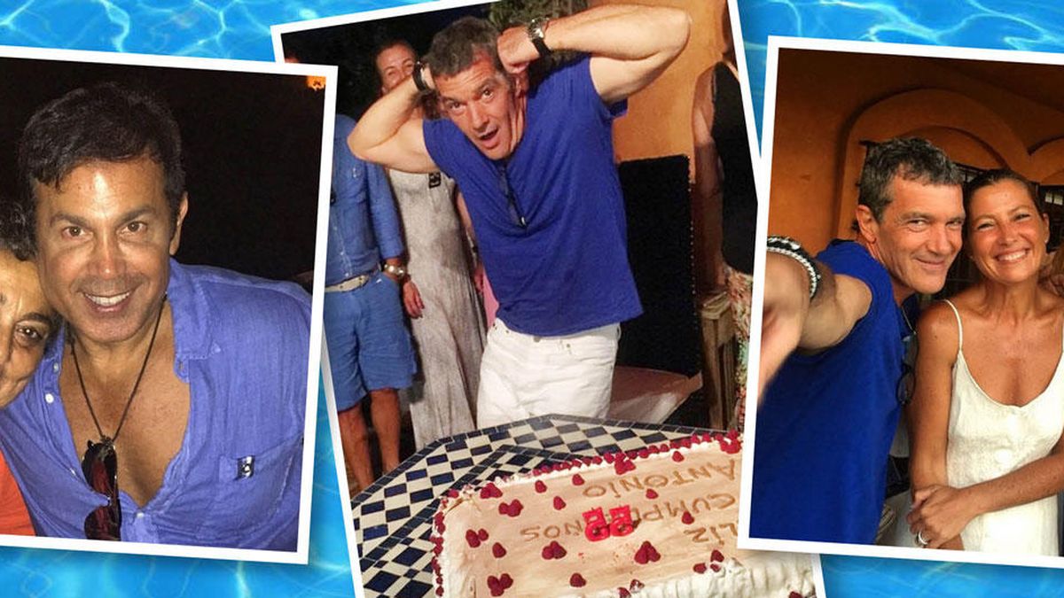 La fiesta de cumpleaños privada de Antonio Banderas: 'pool party' en su casa de Marbella