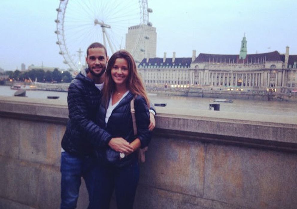 Foto: Mario Suárez y Malena Costa este fin de semana en Londres (Instagram)