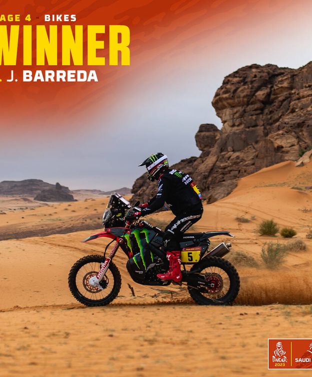 Foto: Barreda ya es cuarto con su victoria en la cuarta etapa (Dakar Rally)