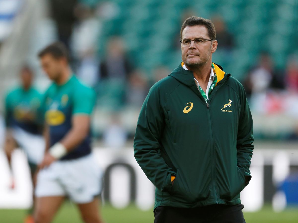 Foto: Rassie Erasmus, entrenador de Sudáfrica. (Reuters)