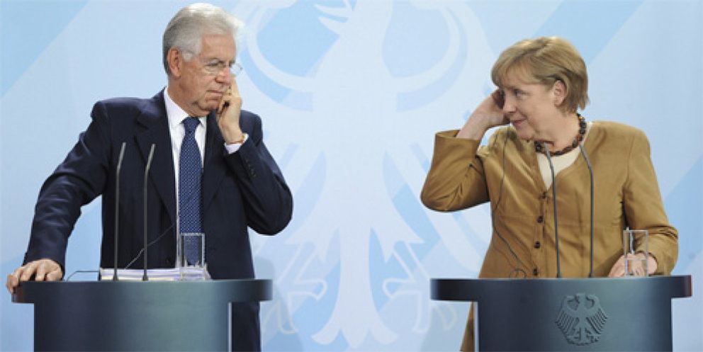 Foto: Merkel elogia las reformas de Italia y rechaza dar una licencia bancaria al MEDE