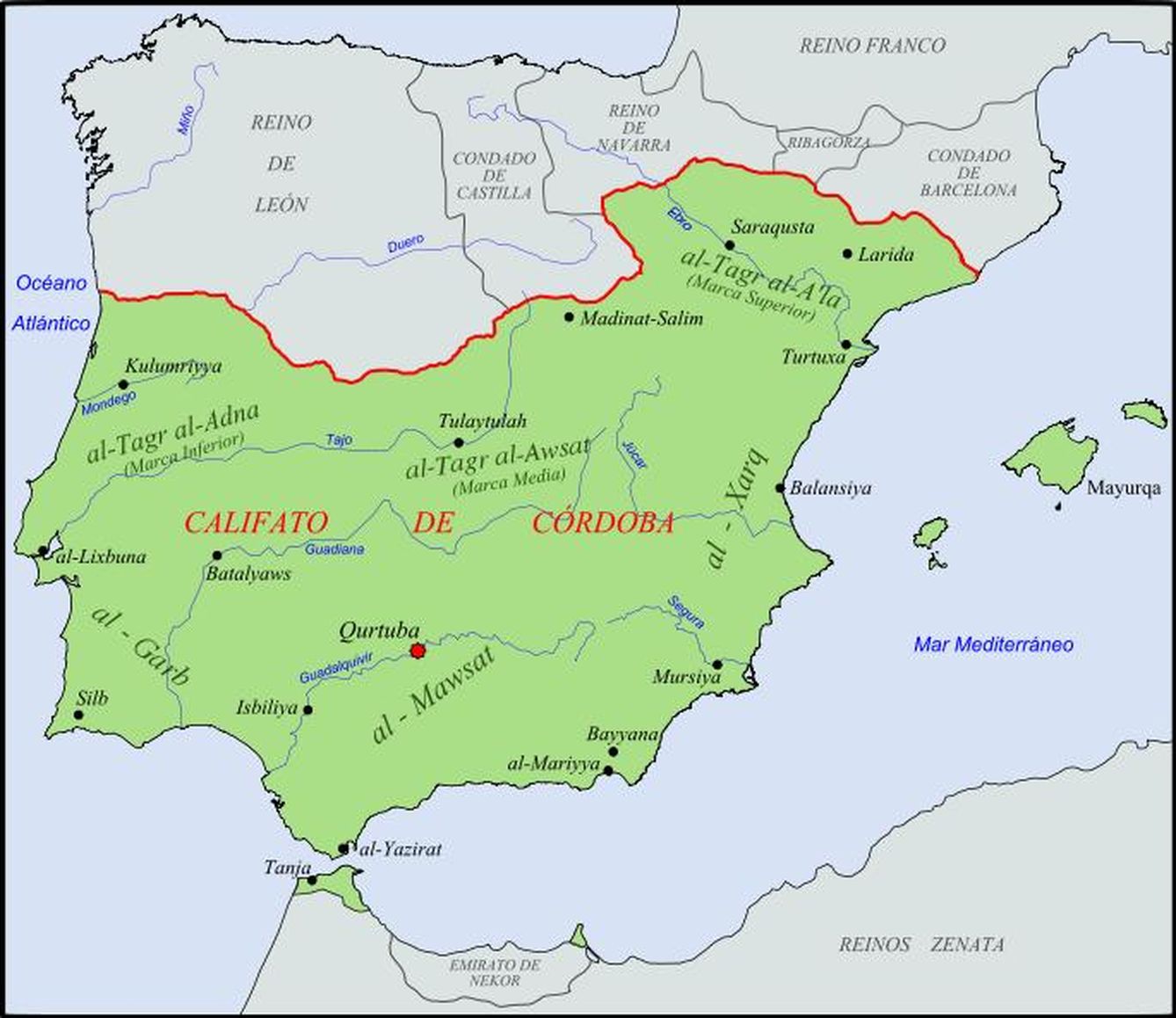 El califato de Córdoba en el año 1000
