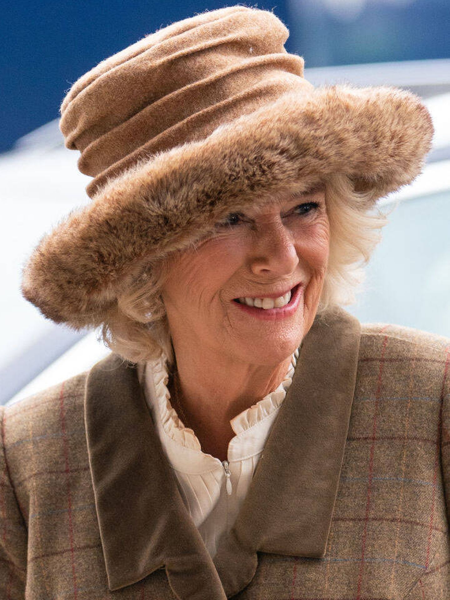 Camilla Parker lleva su sombrero preferido. (Getty/Dominic Lipinski)