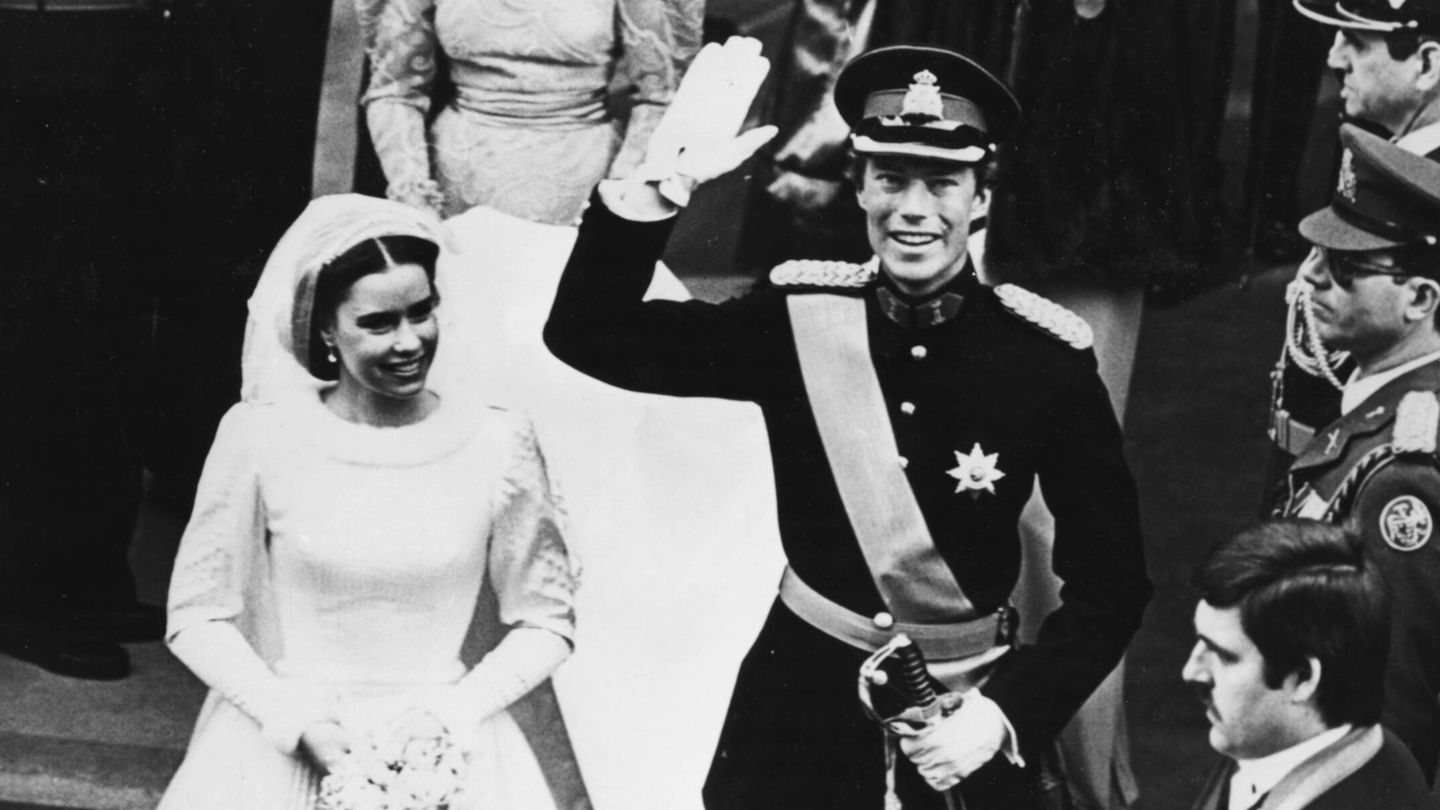 La boda de Enrique de Luxemburgo y María Teresa Mestre, en 1981. (Getty)