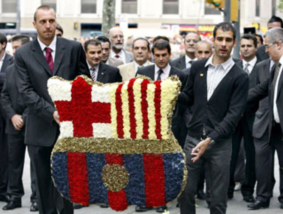Foto: El Barça prepara un “golpe de efecto” en el derby con el Madrid para defender la “dignidad de Cataluña”