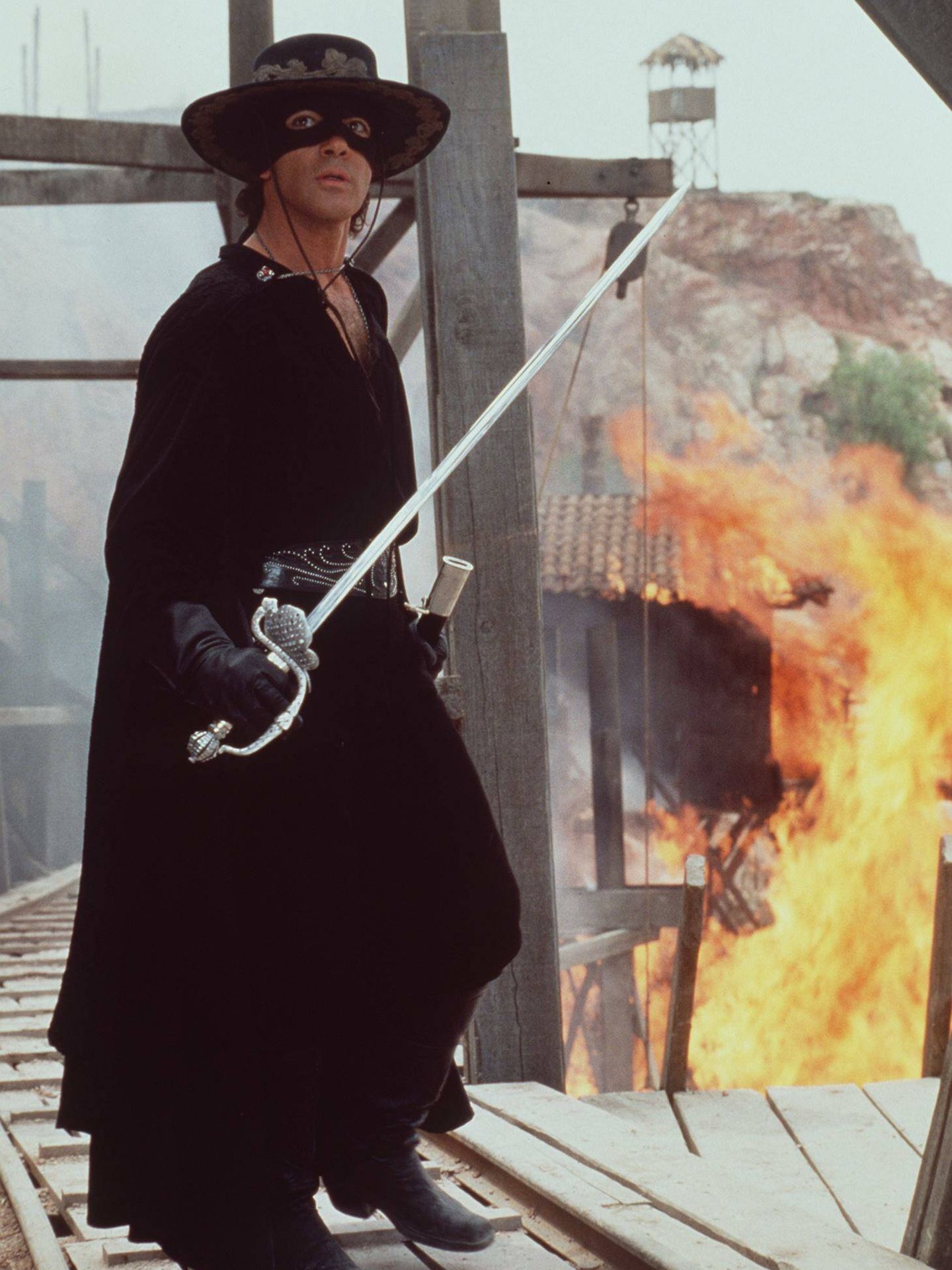Antonio Banderas, en 'La máscara del Zorro'. (Getty)