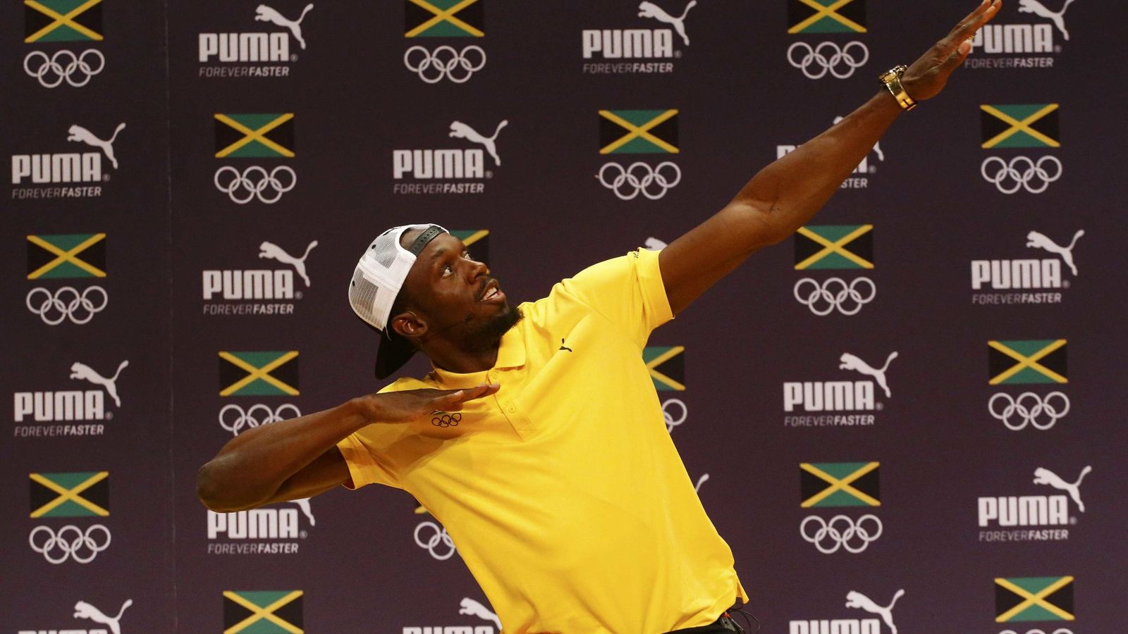 Foto: Usain Bolt en la rueda de prensa ofrecida a su llegada a Río de Janeiro. (Reuters) 
