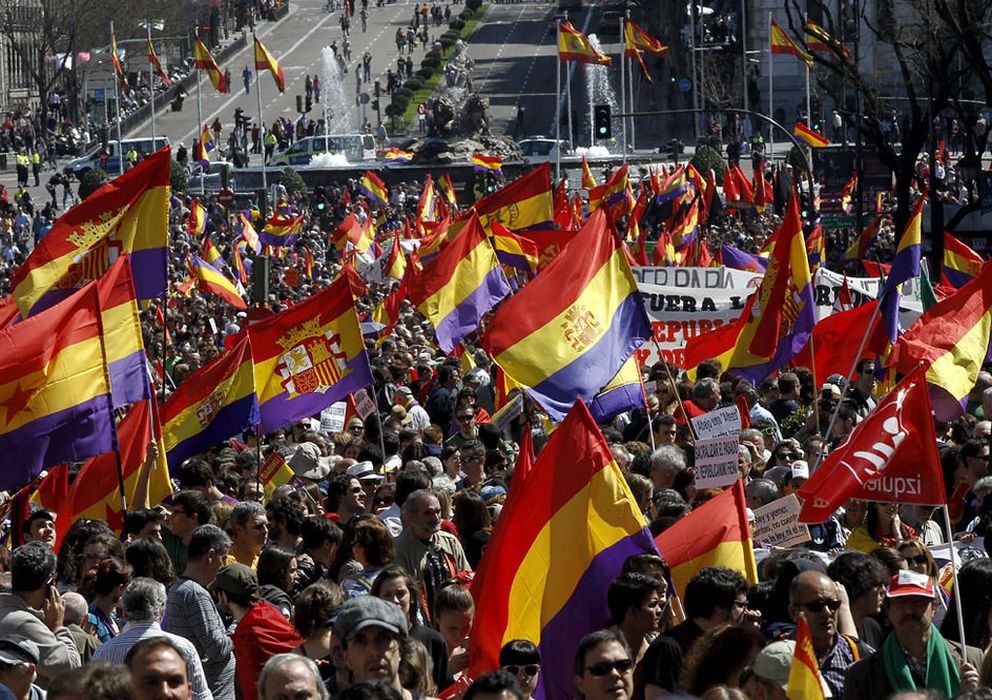 Foto: Manifestación en Madrid a favor del republicanismo