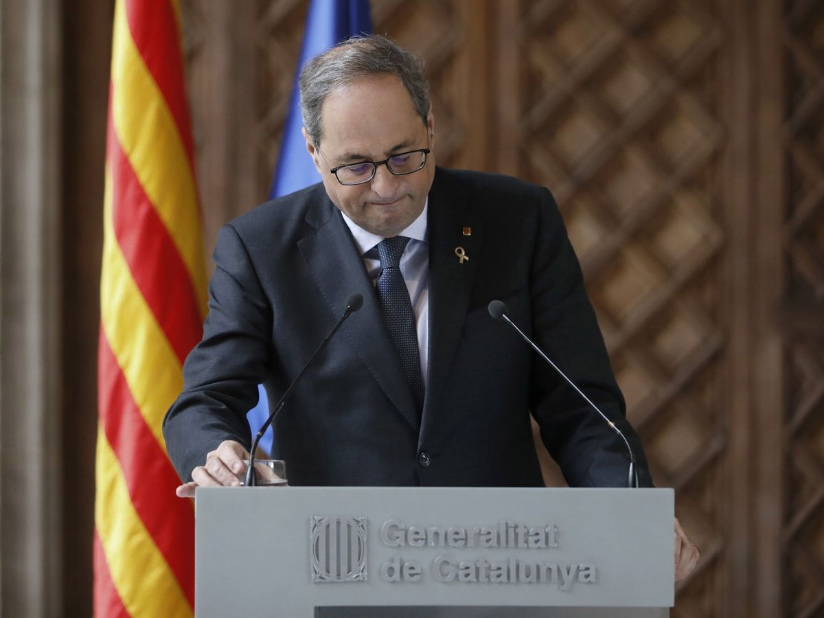 Foto: El presidente catalán, Quim torra. (EFE)