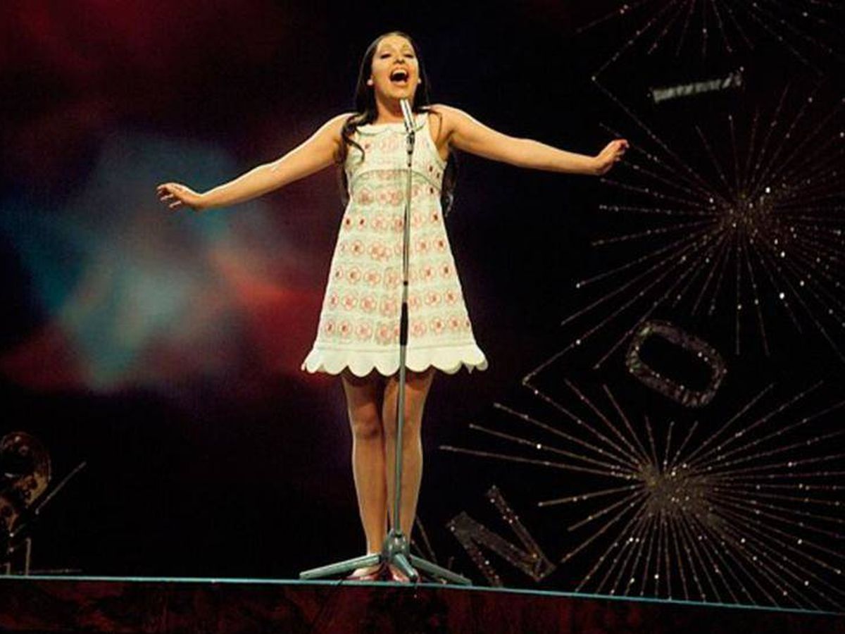 Foto: Massiel, en el Festival de Eurovisión de 1968. (RTVE)