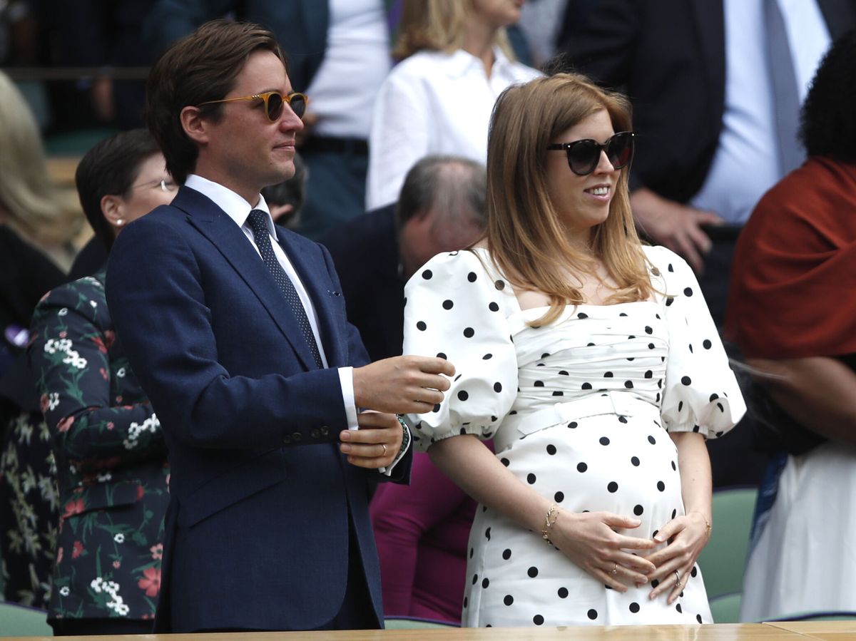 Foto: Beatriz de York y Edo Mapelli, en Wimbledon. (Reuters)