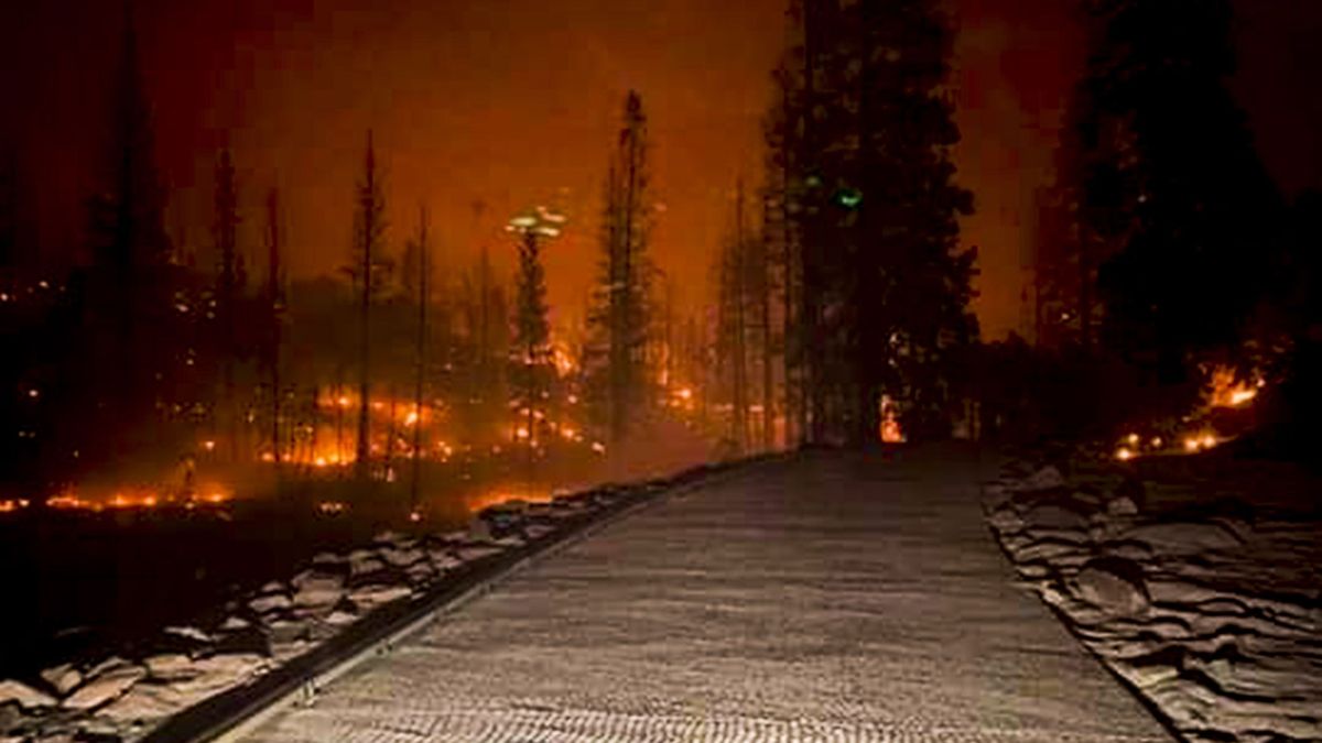 Más de 200 personas rescatadas tras quedar atrapadas por un incendio en California