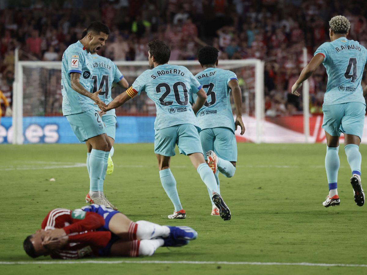 Foto: El jugador del Barça celebra el gol del empate. (Reuters/Jon Nazca)