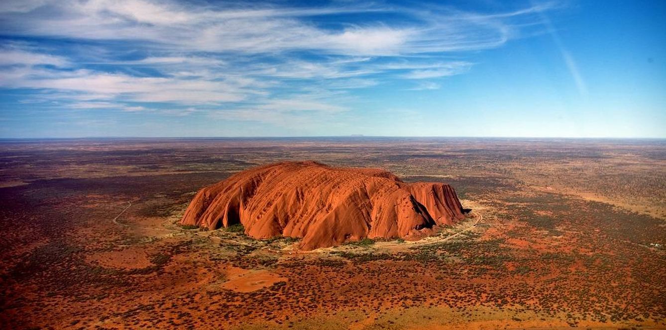 El sagrado monte Uluru de Australia